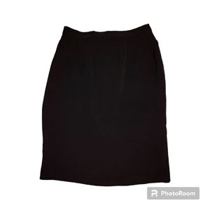 Vintage Positive Attitude Black High Waist Dressy Skirt VTG 14  S / M  28" Waist